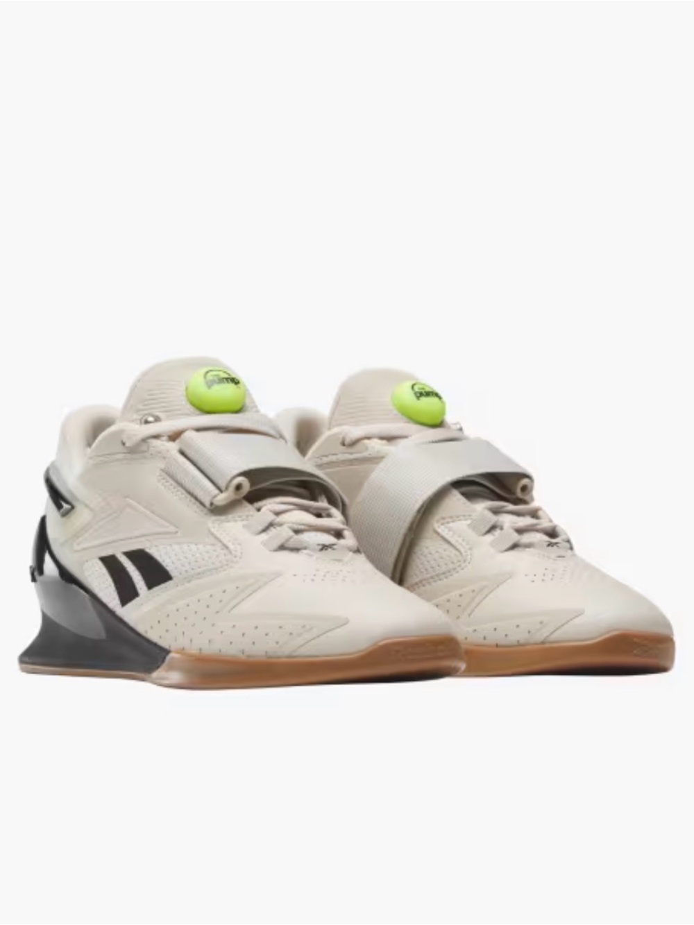 Reebok Kids Cream and Black Training Sneakers with Gum Outsole